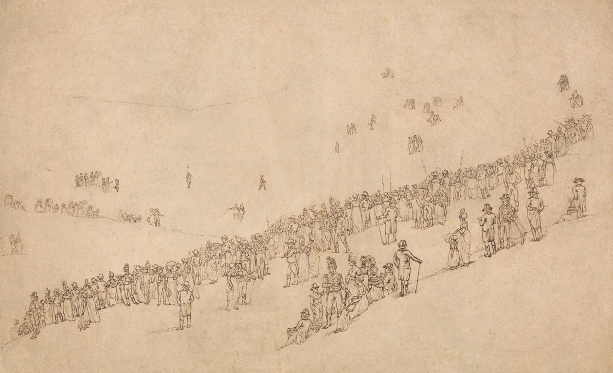 Étude pour le dîner à Mote Park, Maidstone après la revue royale des volontaires du Kent le 1er août 1799 - William Alexander