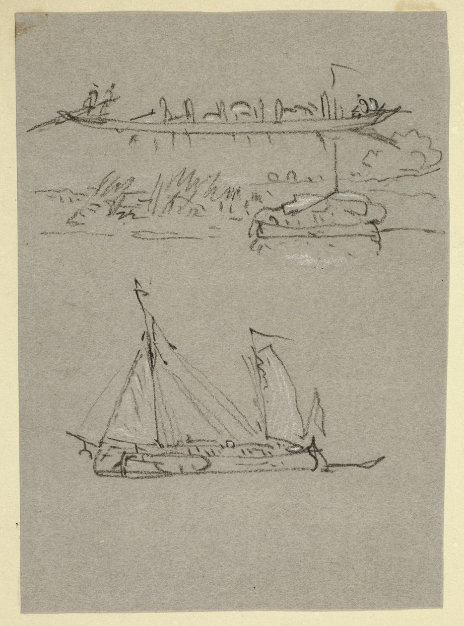 Scènes de rivière - William Alfred Delamotte