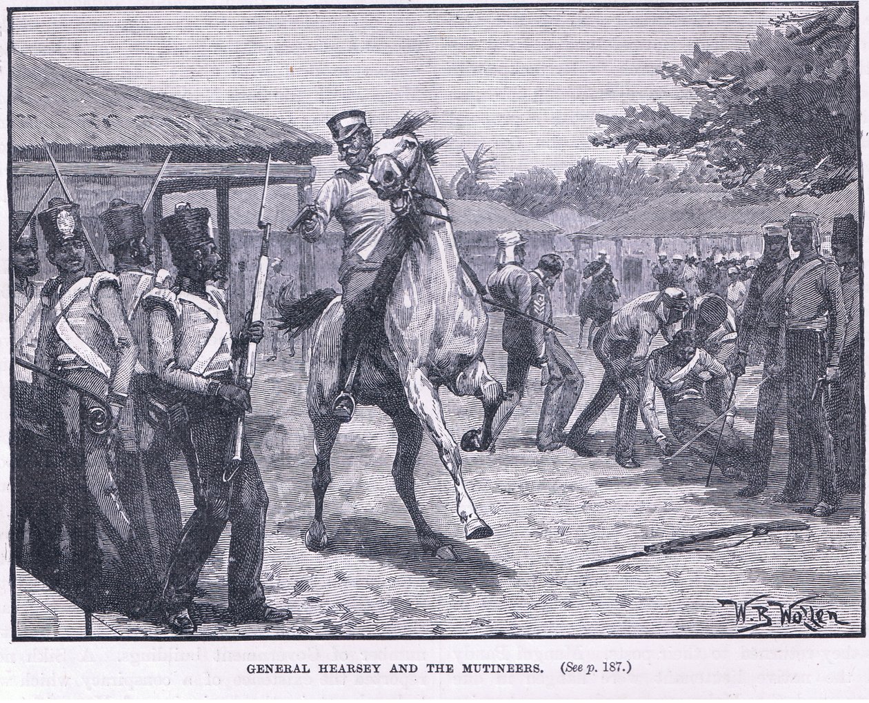 Général Hearsay et les mutins 1857 AD - William Barnes Wollen