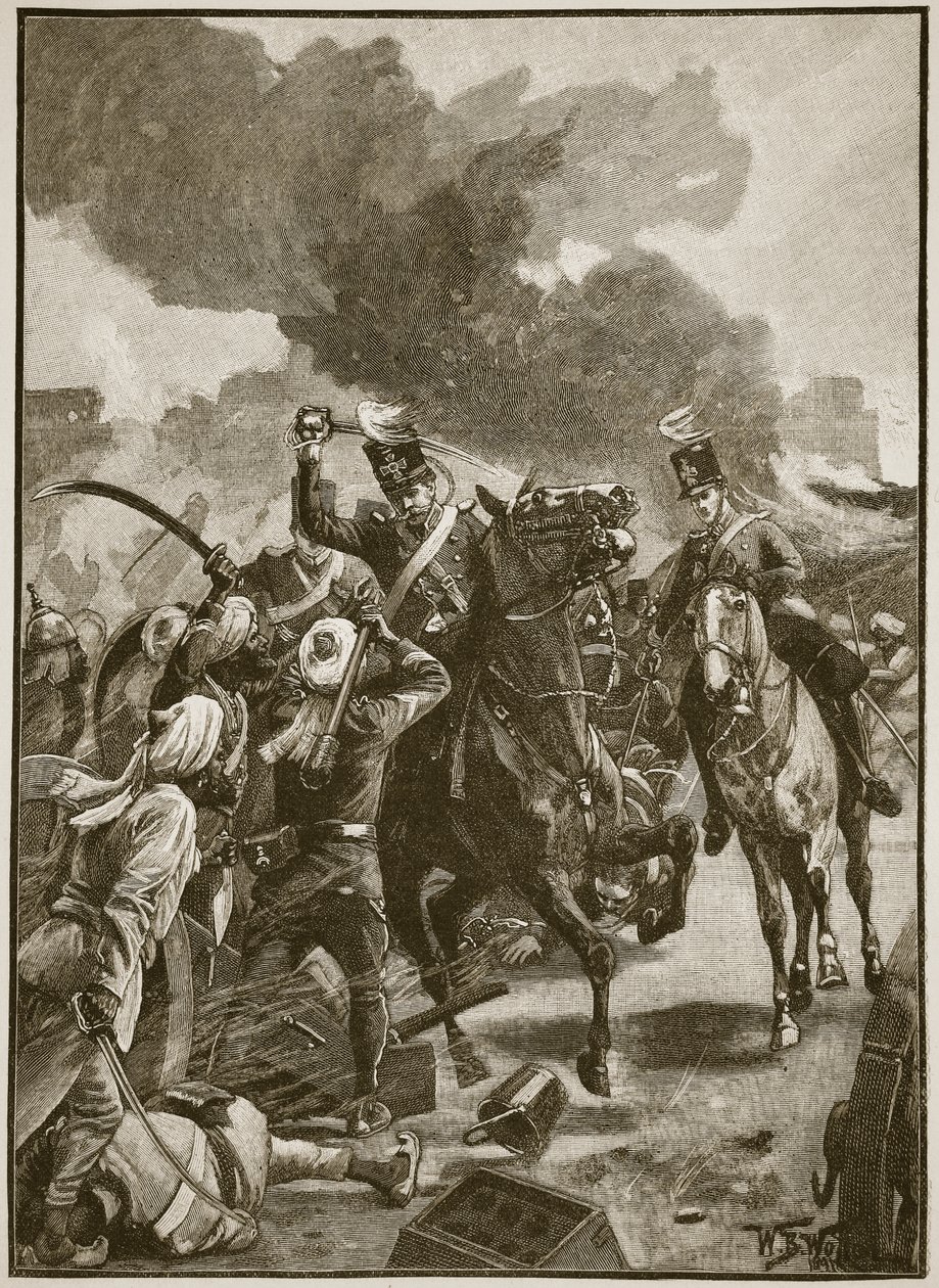 Thackwell à Sobraon, 1846, illustration de 