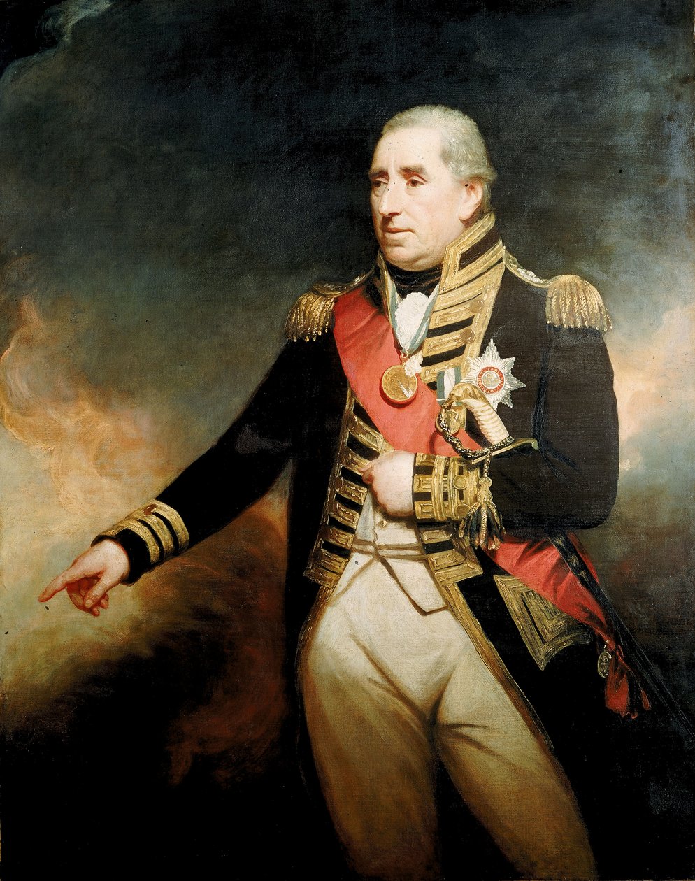 Amiral Sir John Thomas Duckworth (1748-1817), fin du XVIIIe au début du XIXe siècle - William Beechey