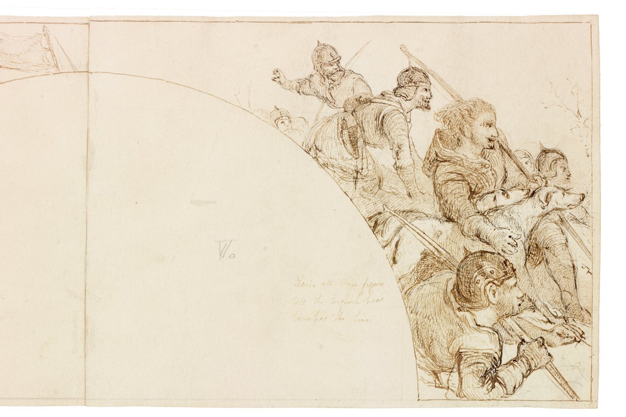 Esquisse pour une fresque à Wallington Hall - William Bell Scott