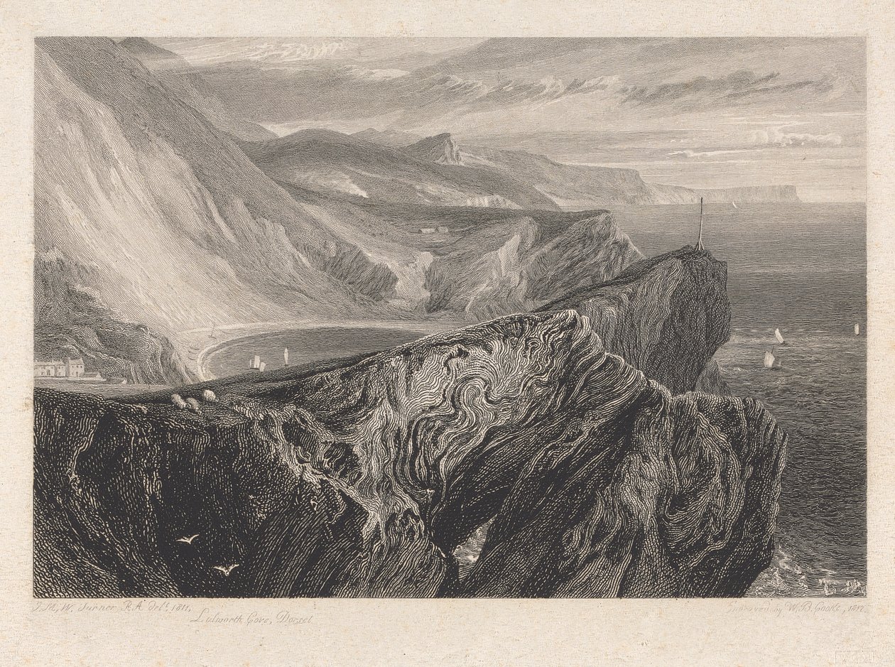 Lulworth Cove, Dorsetshire - William Bernard Cooke