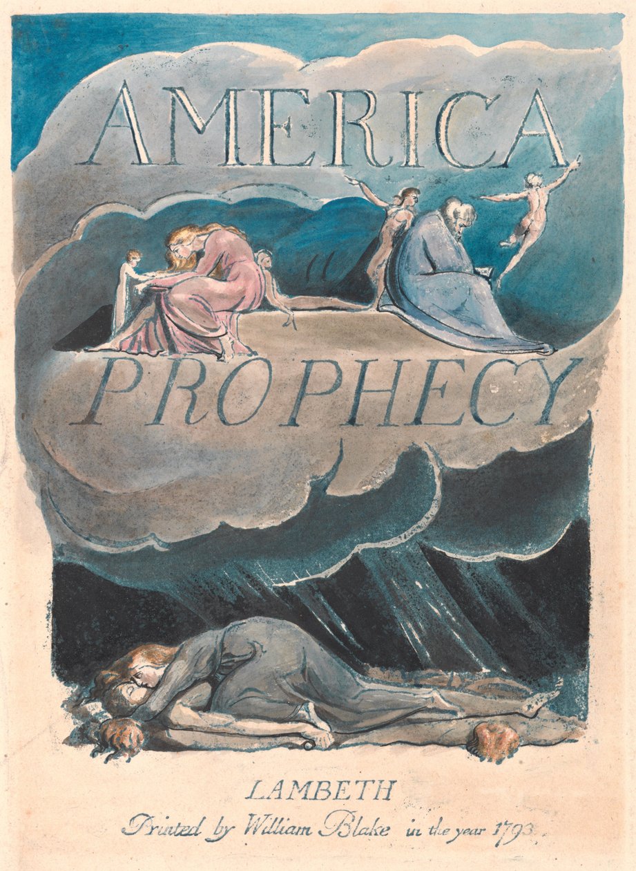 America, A Prophecy; Titelblatt (Platte 2) - William Blake