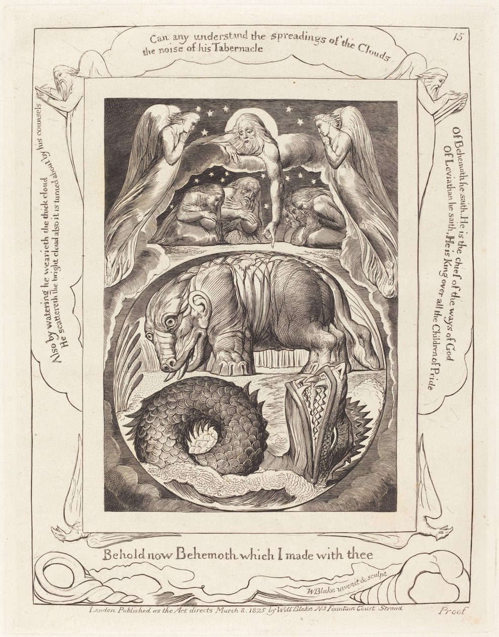 Béhémoth et Léviathan - William Blake