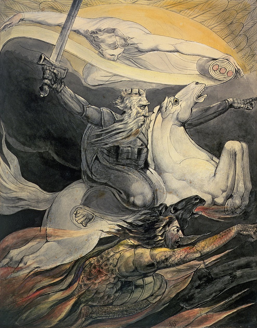 La mort sur un cheval pâle, c.1800 - William Blake