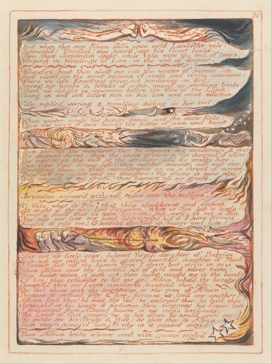 Jérusalem, Planche 20 - William Blake