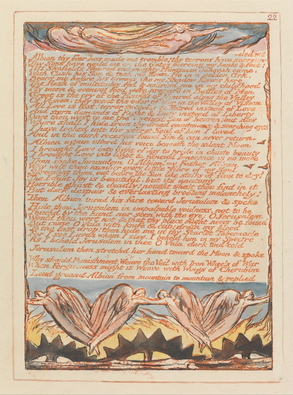 Jérusalem, Planche 22 - William Blake