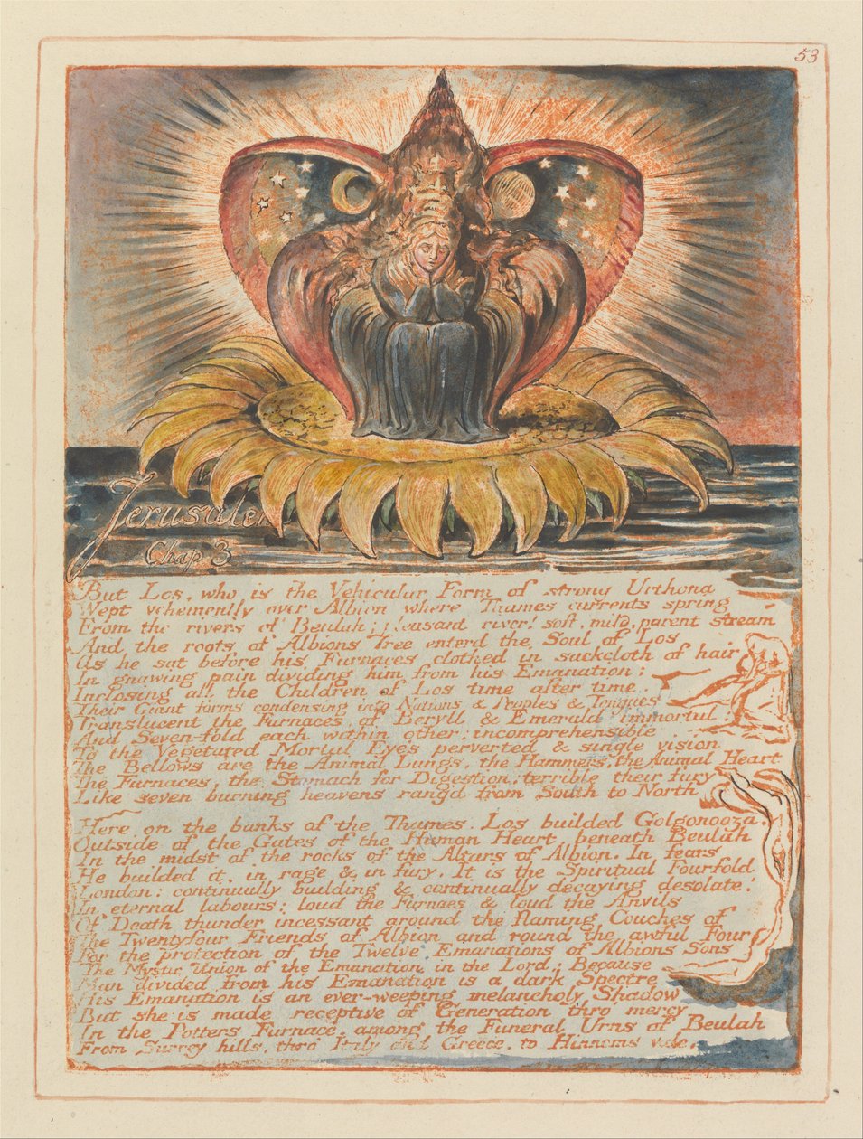 Jérusalem, Planche 53, Jérusalem, Chapitre 3 - William Blake