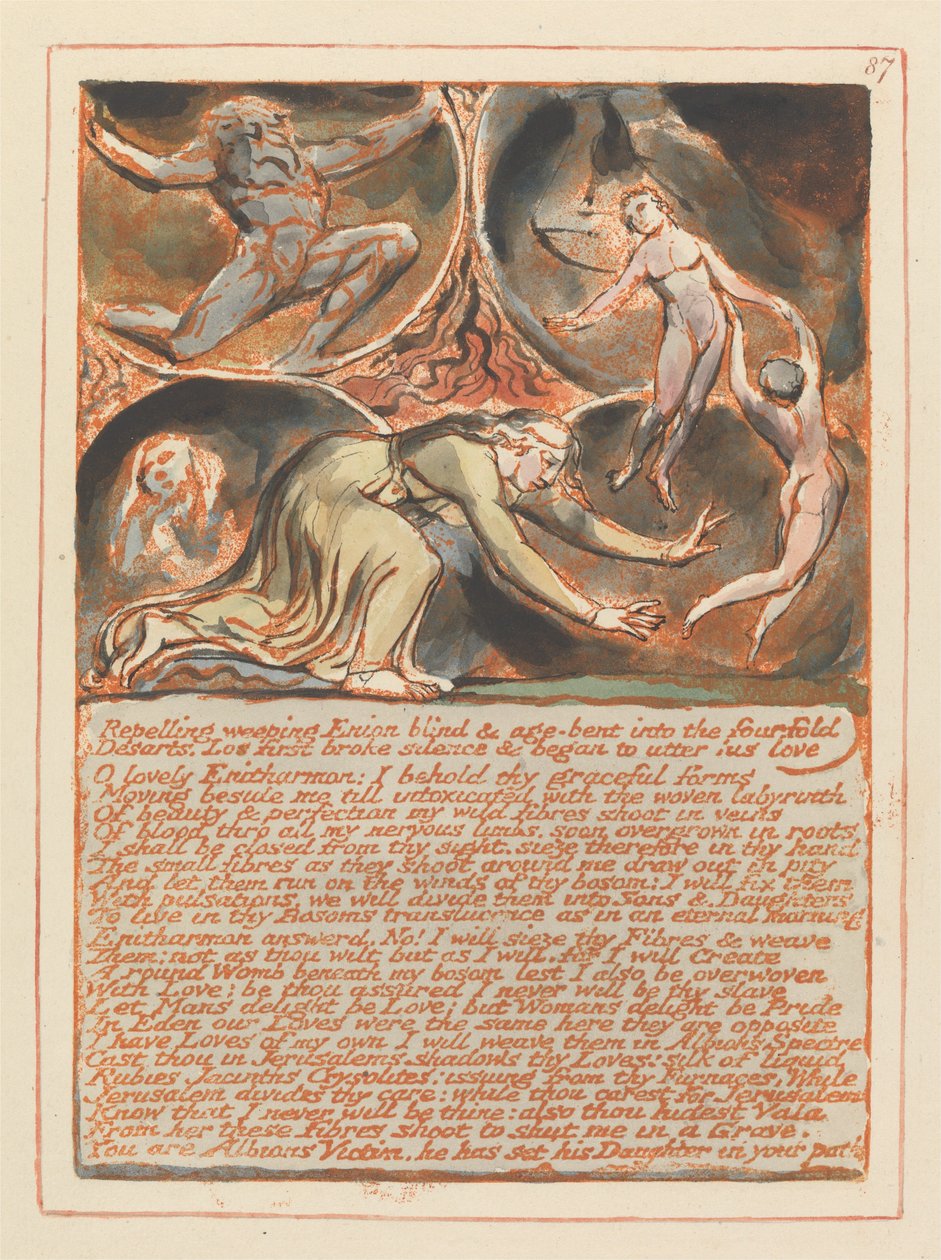 Jérusalem, Planche 87 - William Blake