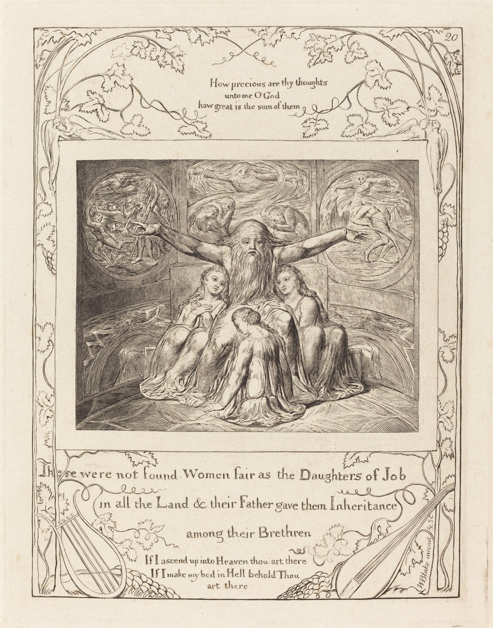 Job et ses filles - William Blake