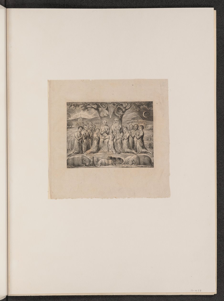Job et sa famille, 1825 - William Blake