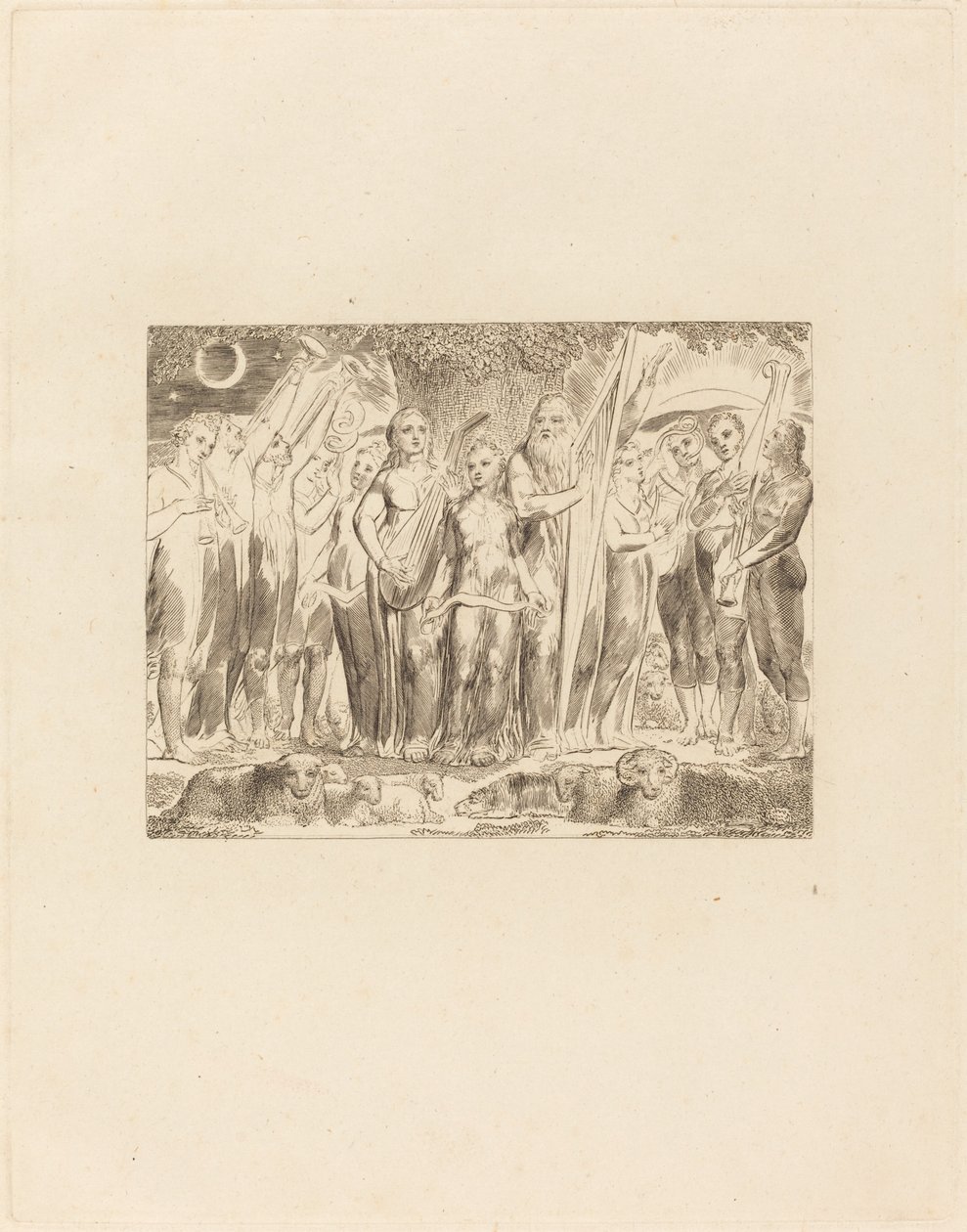 Job et sa Famille Rétablis dans la Prospérité - William Blake