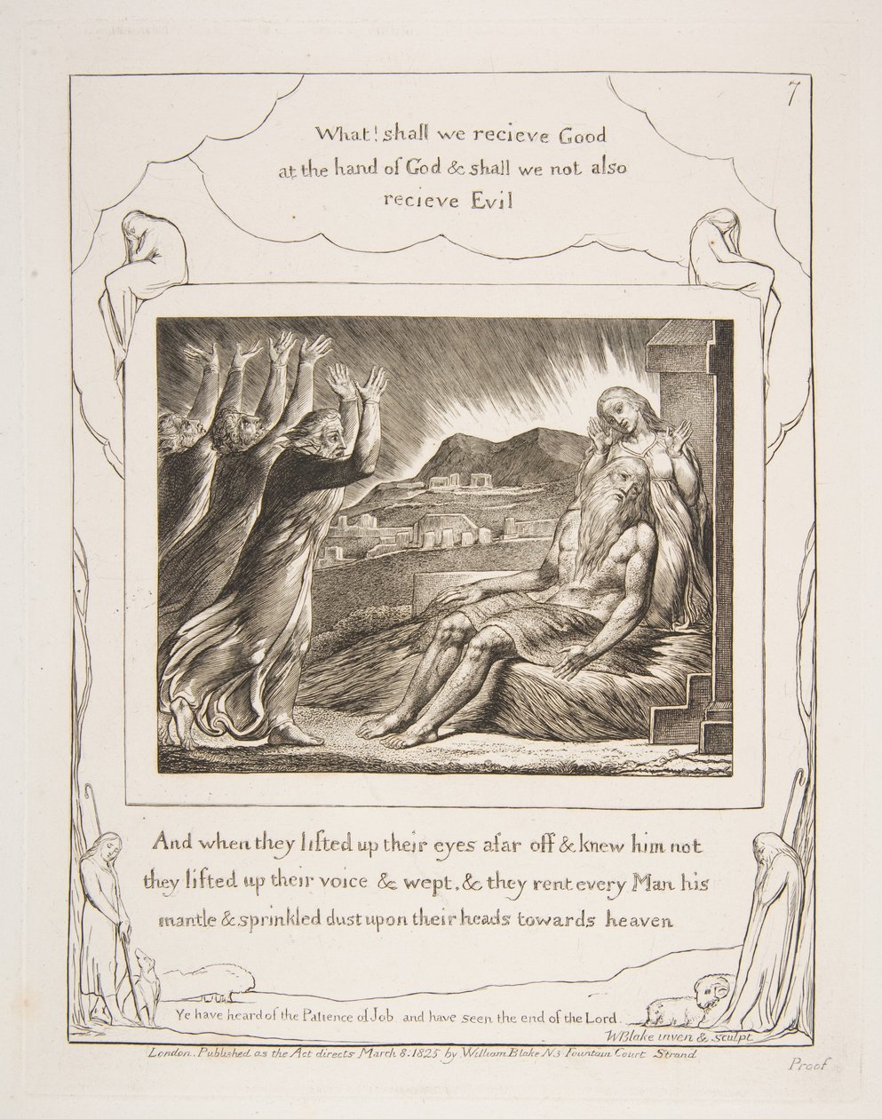 Les Consolateurs de Job, des Illustrations du Livre de Job - William Blake