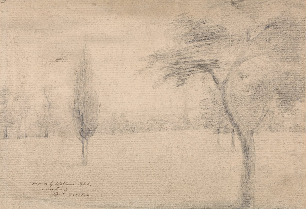 Paysage avec Clocher - William Blake