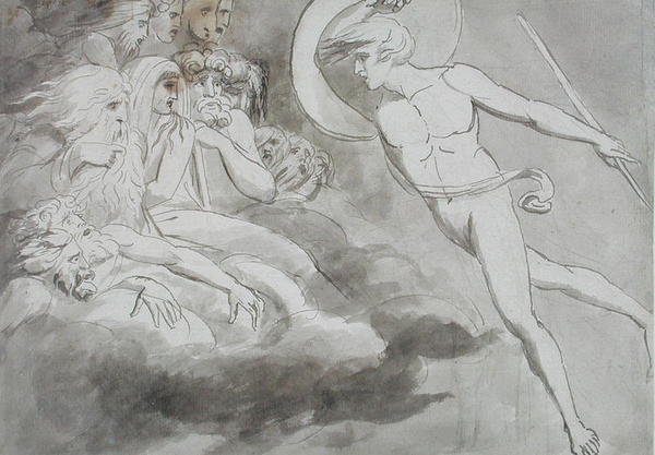 Satan approchant la Cour du Chaos - William Blake