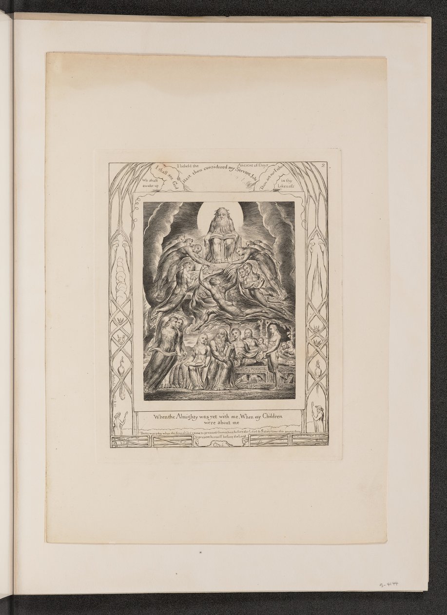 Satan devant le trône de Dieu, 1825 - William Blake
