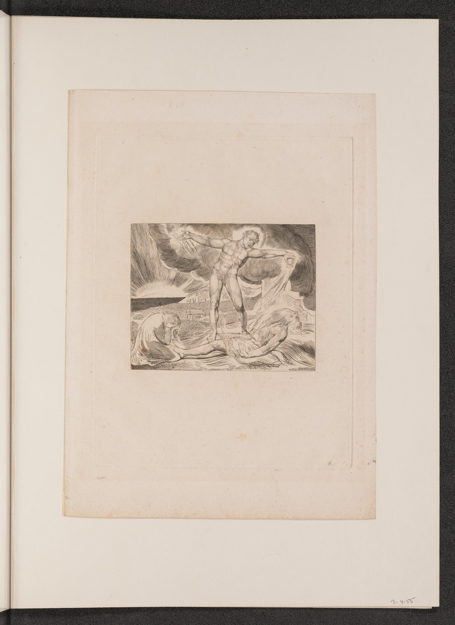 Satan Frappe Job avec des Ulcères, 1825 - William Blake