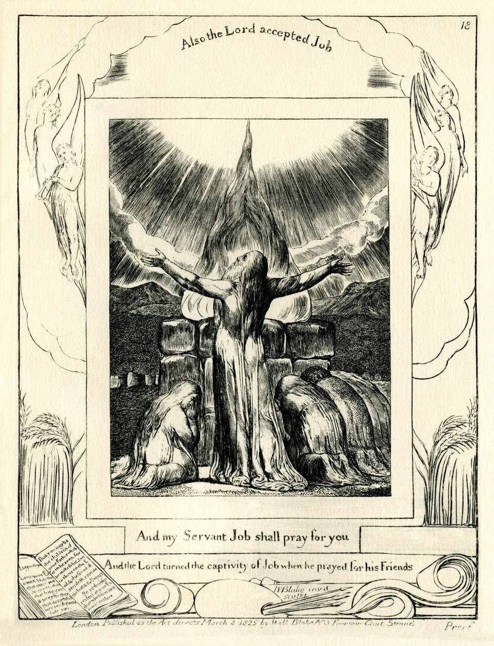 Le Livre de Job 42:8 illustré par William Blake - William Blake