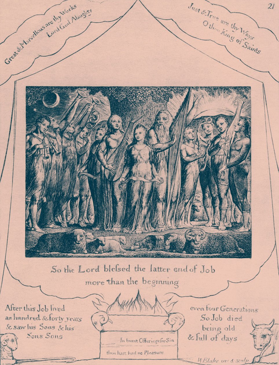 Le Livre de Job, illustrations de William Blake - William Blake