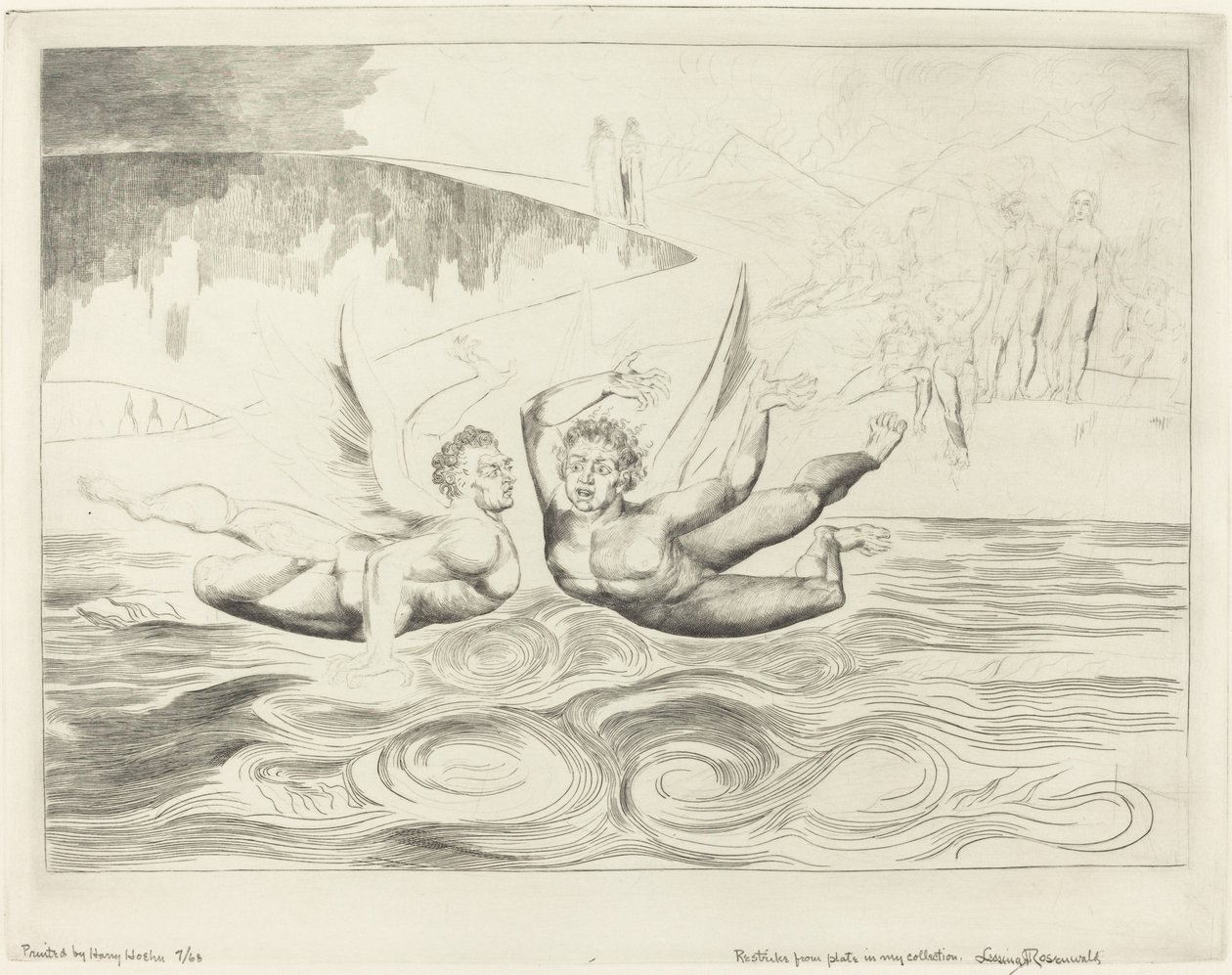Le Cercle des Officiels Corrompus, Les Diables se Battant - William Blake