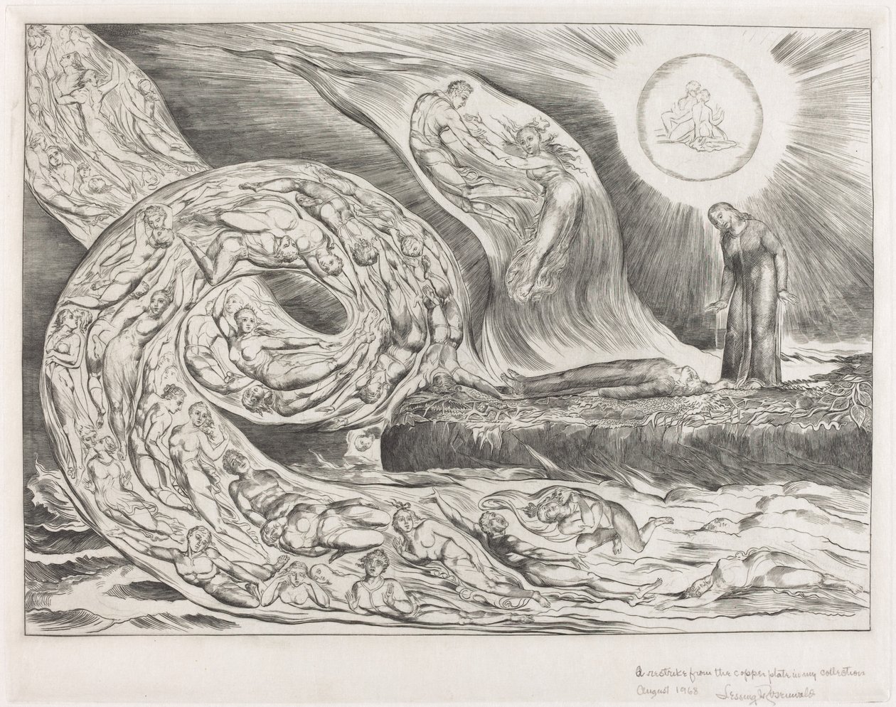 Le Cercle des Luxurieux; Paolo et Francesca - William Blake
