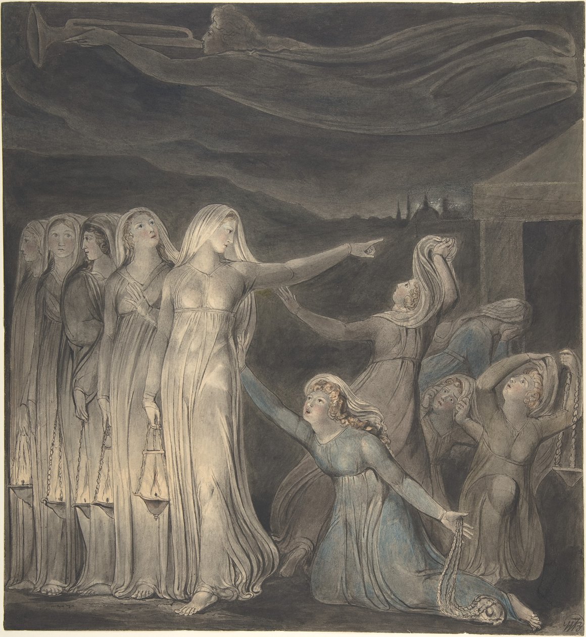 La parabole des vierges sages et des vierges folles - William Blake