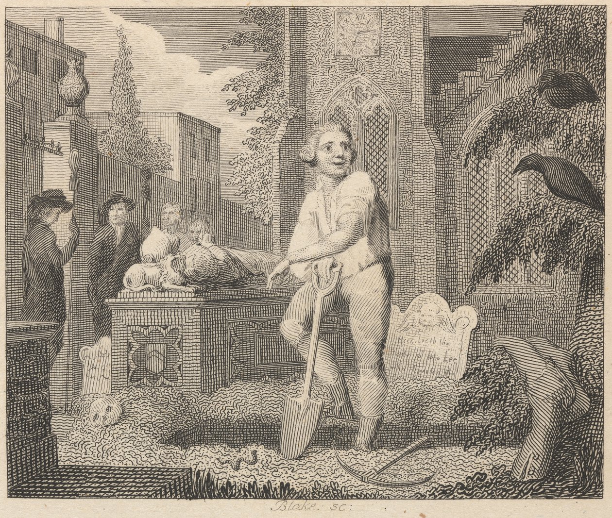 Les Corbeaux, le Sacristain et le Ver de Terre - William Blake