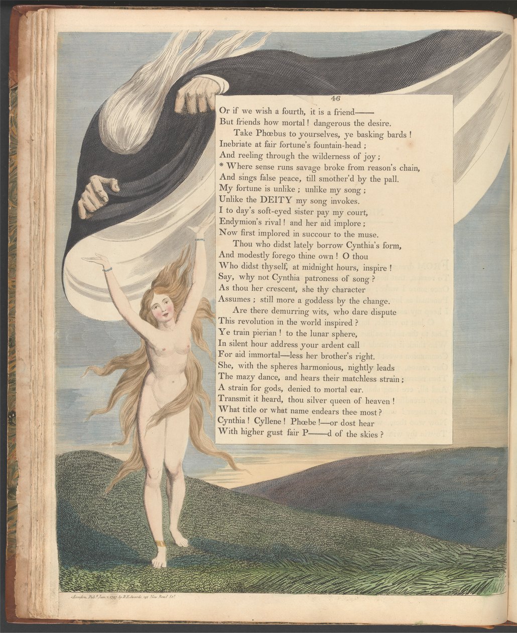 Les pensées nocturnes de Young, page 46, "Où le sens court sauvage échappé de la chaîne de la raison" - William Blake