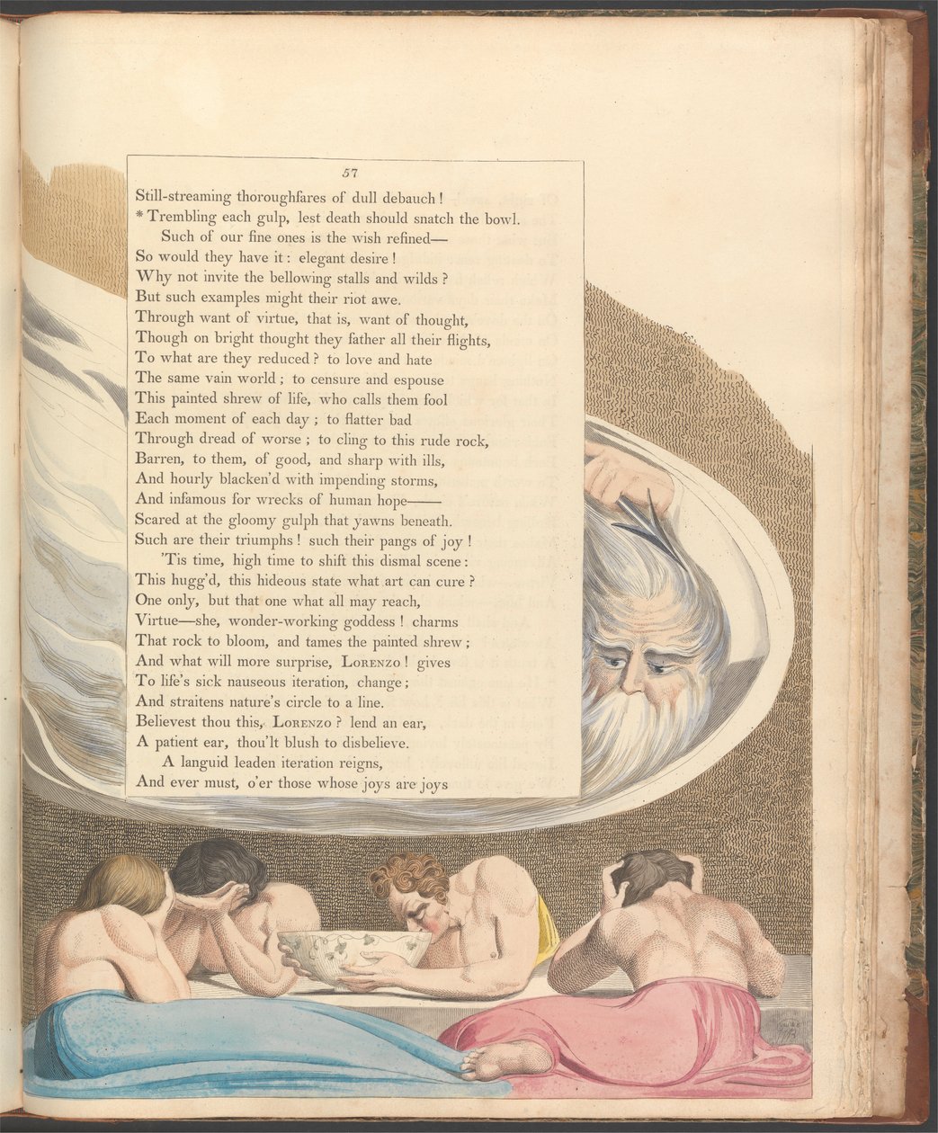 Pensées nocturnes de Young, page 57, "Tremblant à chaque gorgée, de peur que la mort n