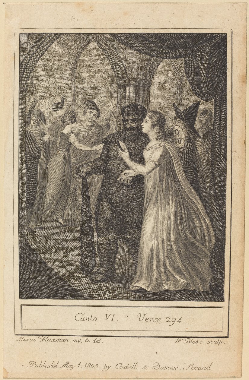 Chant VI, Vers 294 - William Blake after Mary Ann Flaxman
