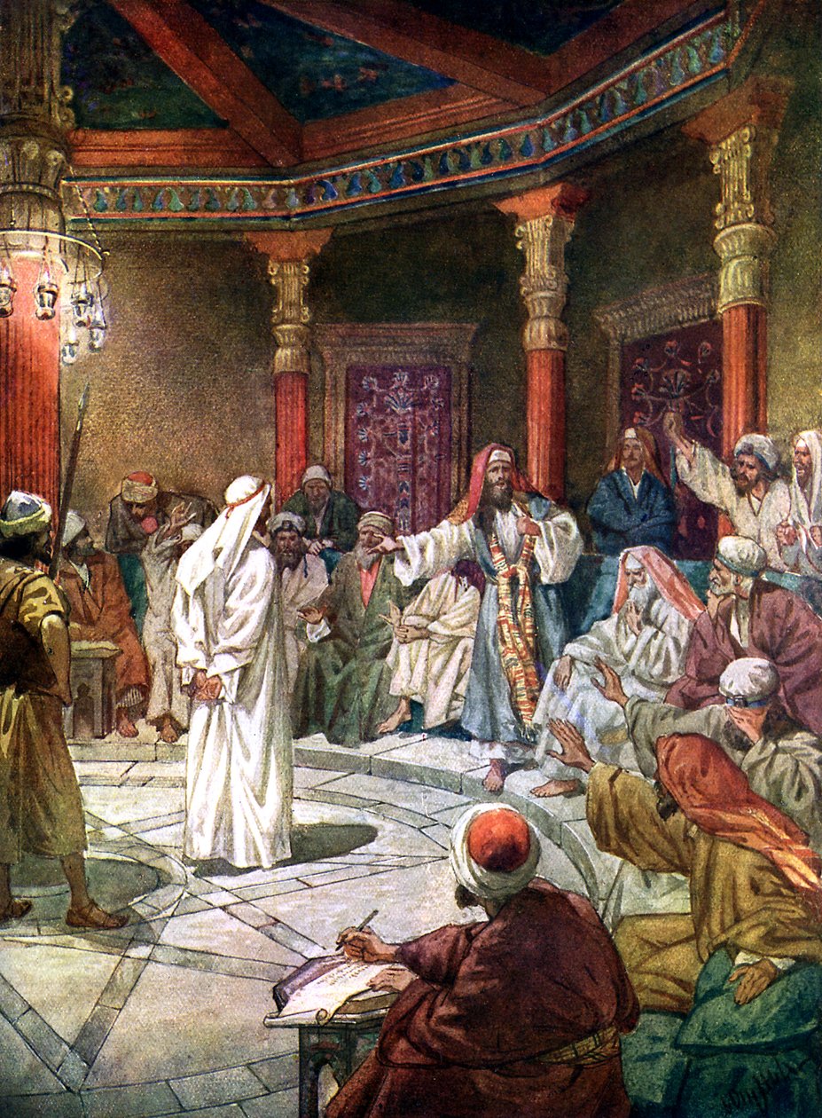 Jésus est interrogé par le grand prêtre Caïphe - William Brassey Hole
