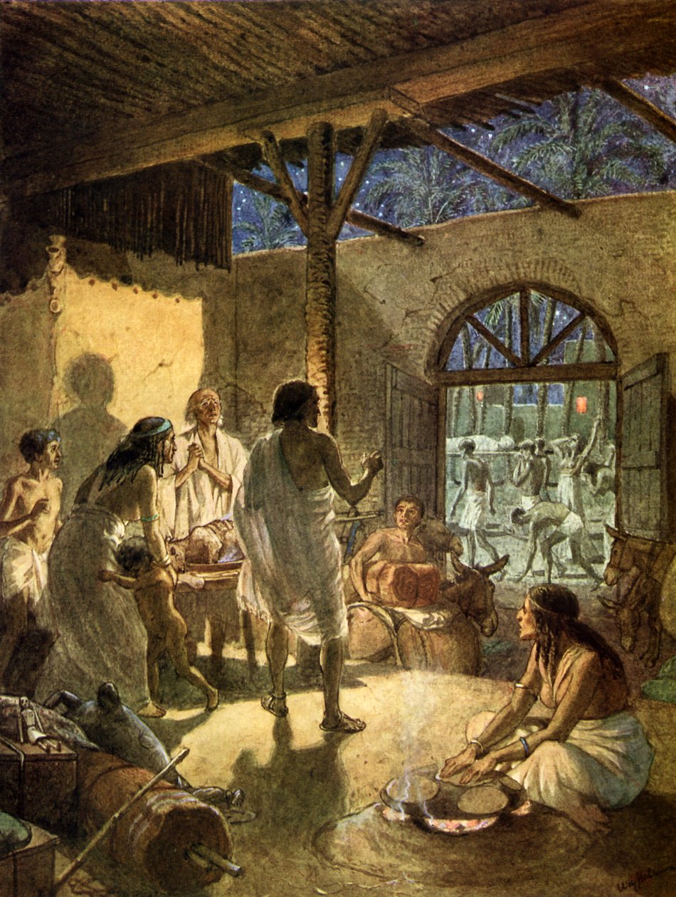 La mort des premiers-nés, le dernier des dix fléaux. - Bible - William Brassey Hole