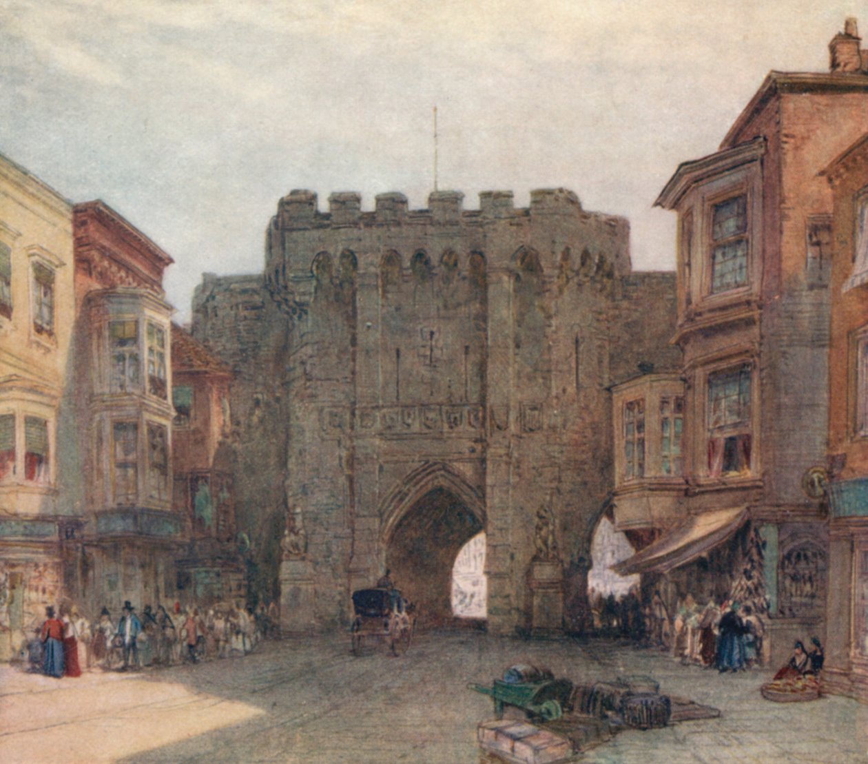Dans la High Street, Southampton - William Callow