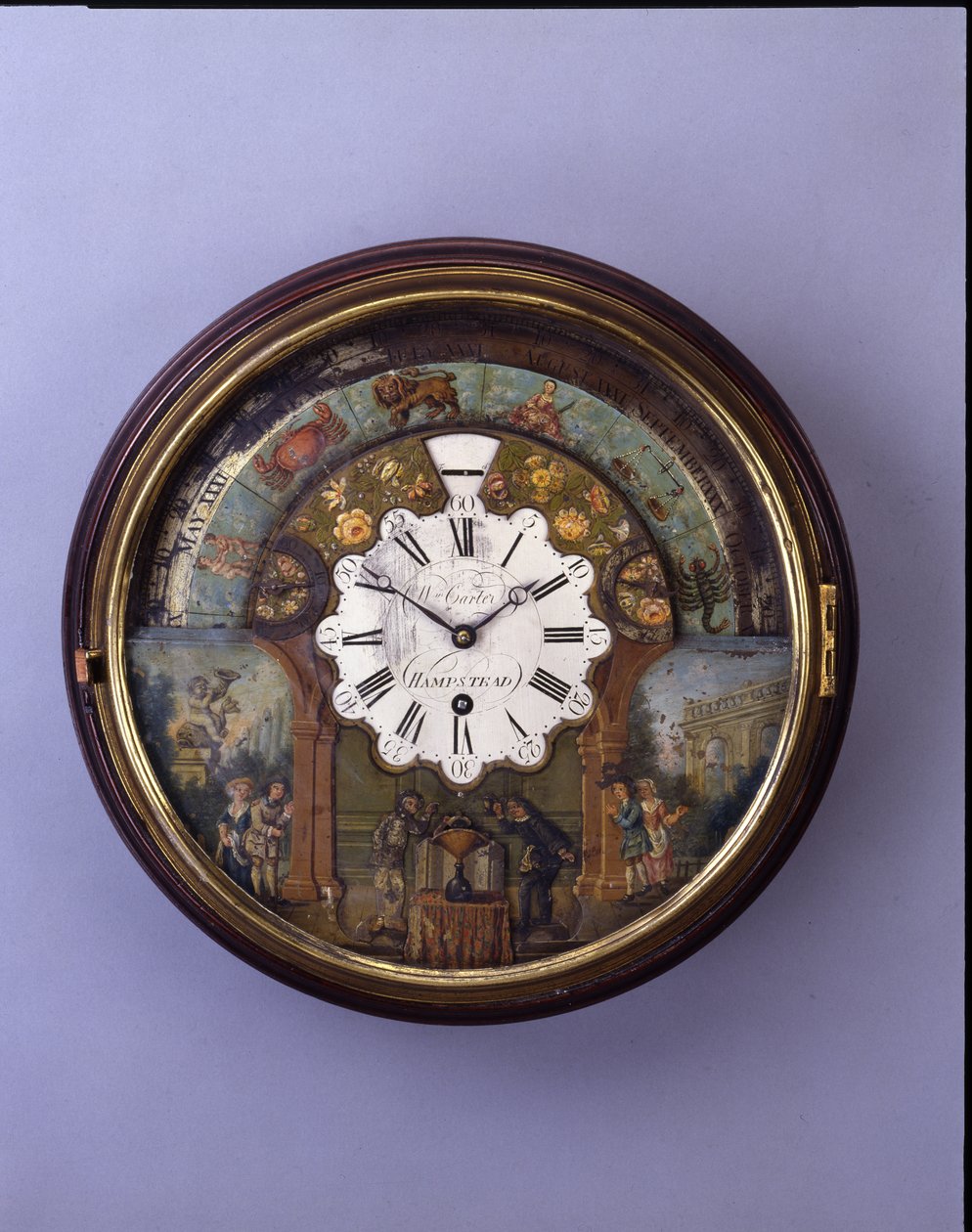 Horloge à cadran, fin XIXe siècle, cadran vers 1770 - William Carter