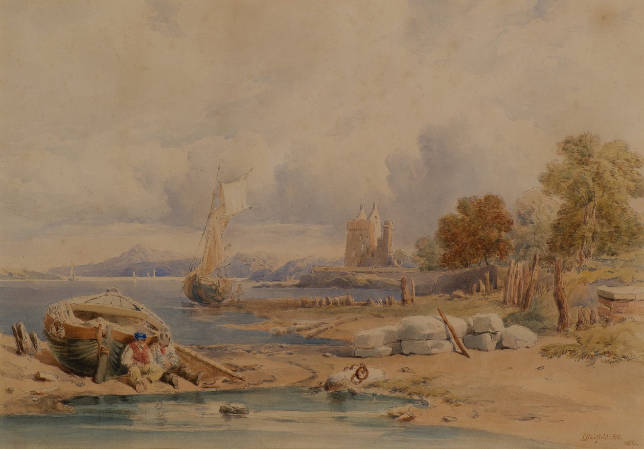 Château de Barnbougle près de Cramond sur le Forth - Clarkson Frederick Stanfield