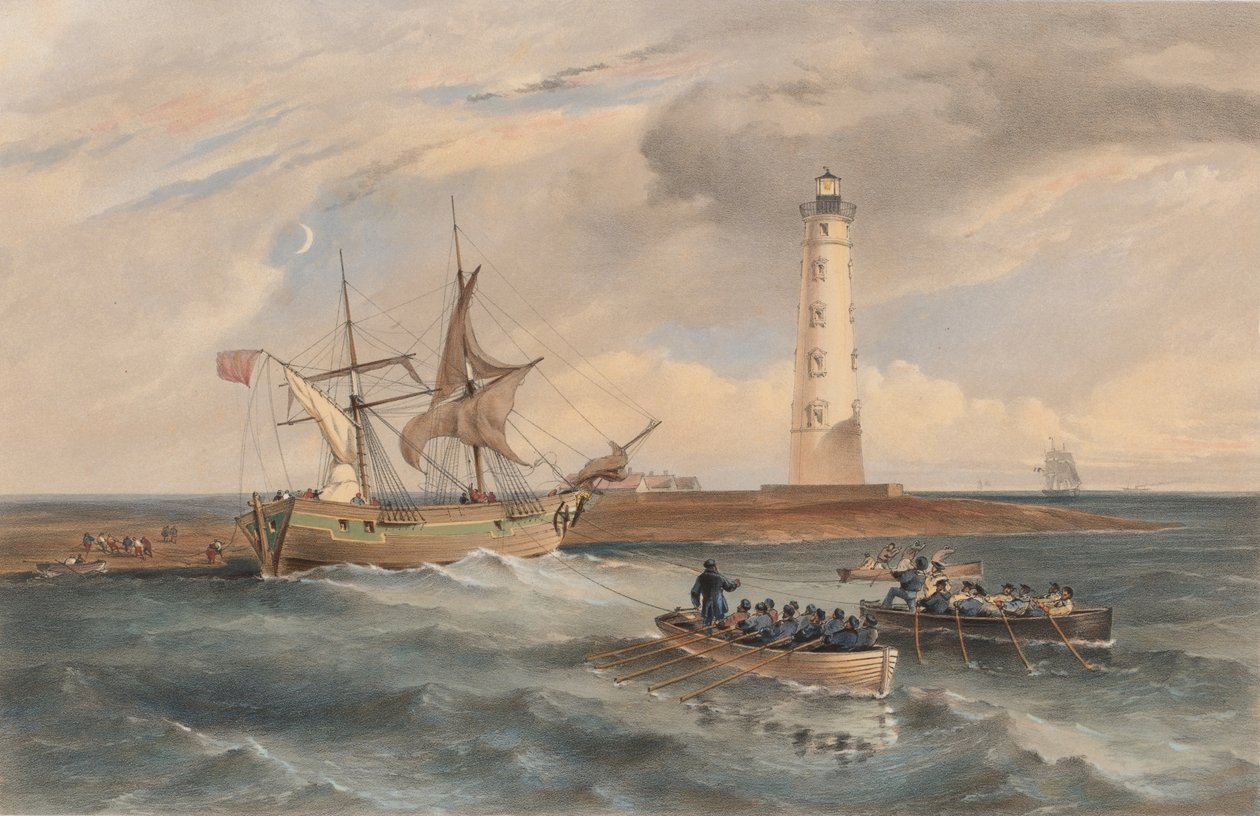 Le phare du cap Chersonèse, vue vers le sud - William Crimea Simpson