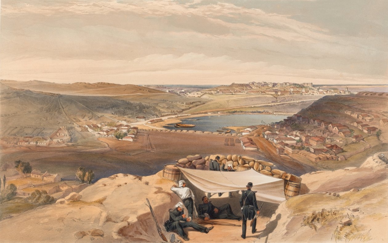 Les batteries de la ville ou fortifications intérieures de Sébastopol depuis le parallèle avancé de l