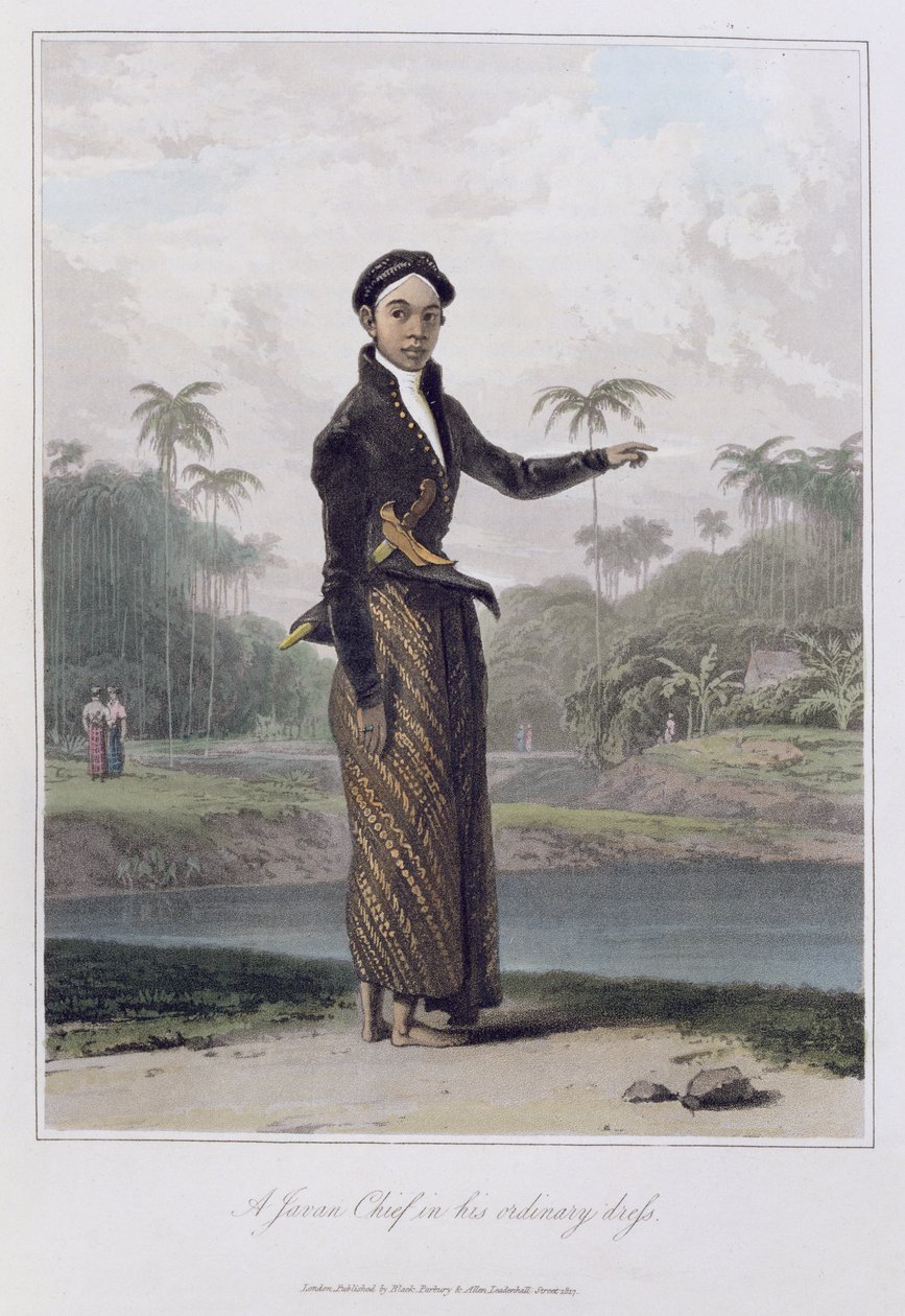 Un chef javanais dans sa tenue ordinaire, pl. 4 du Vol I de 