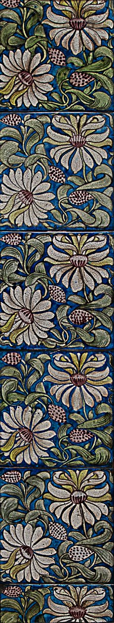 Panneau de carreaux de chèvrefeuille - William de Morgan