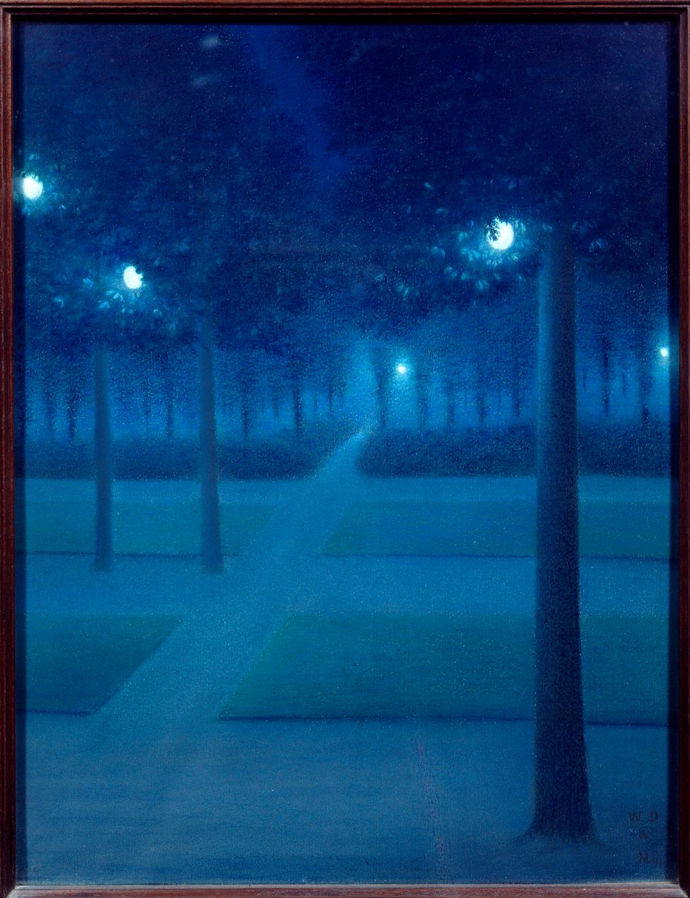 Nuit au Parc Royal de Bruxelles - William Degouve de Nuncques