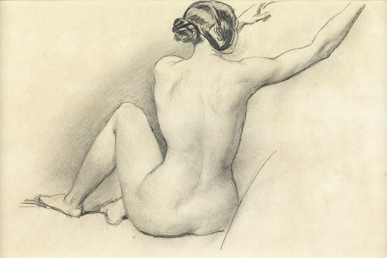 Nu assis - William Edward Frost