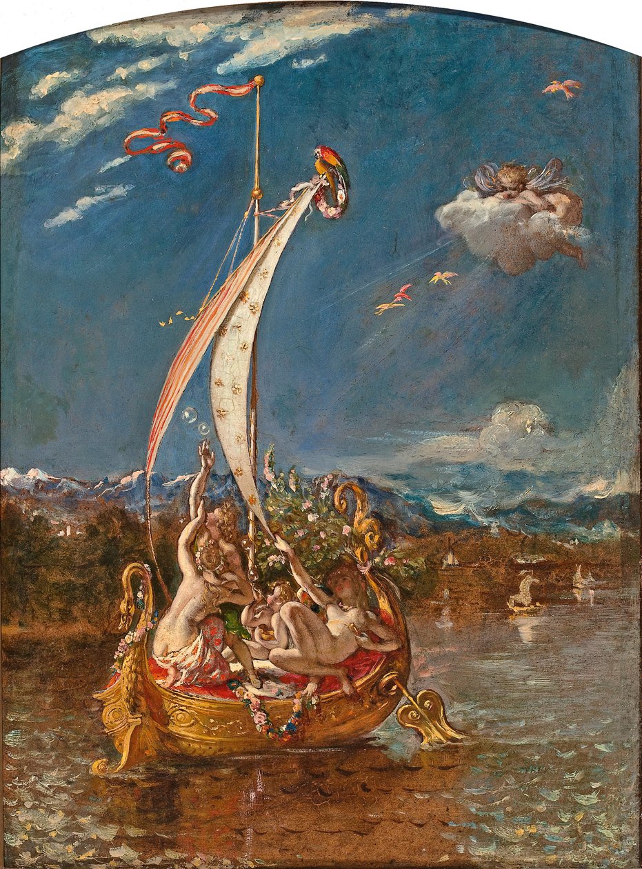 Étude sur la jeunesse à la proue et le plaisir à la barre - William Etty