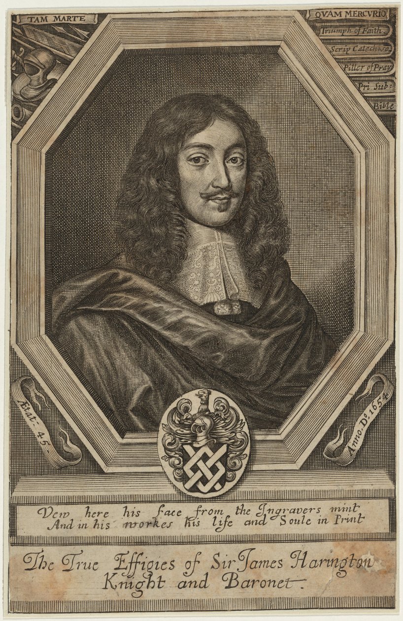 Sir James Harrington, baronnet - William Faithorne