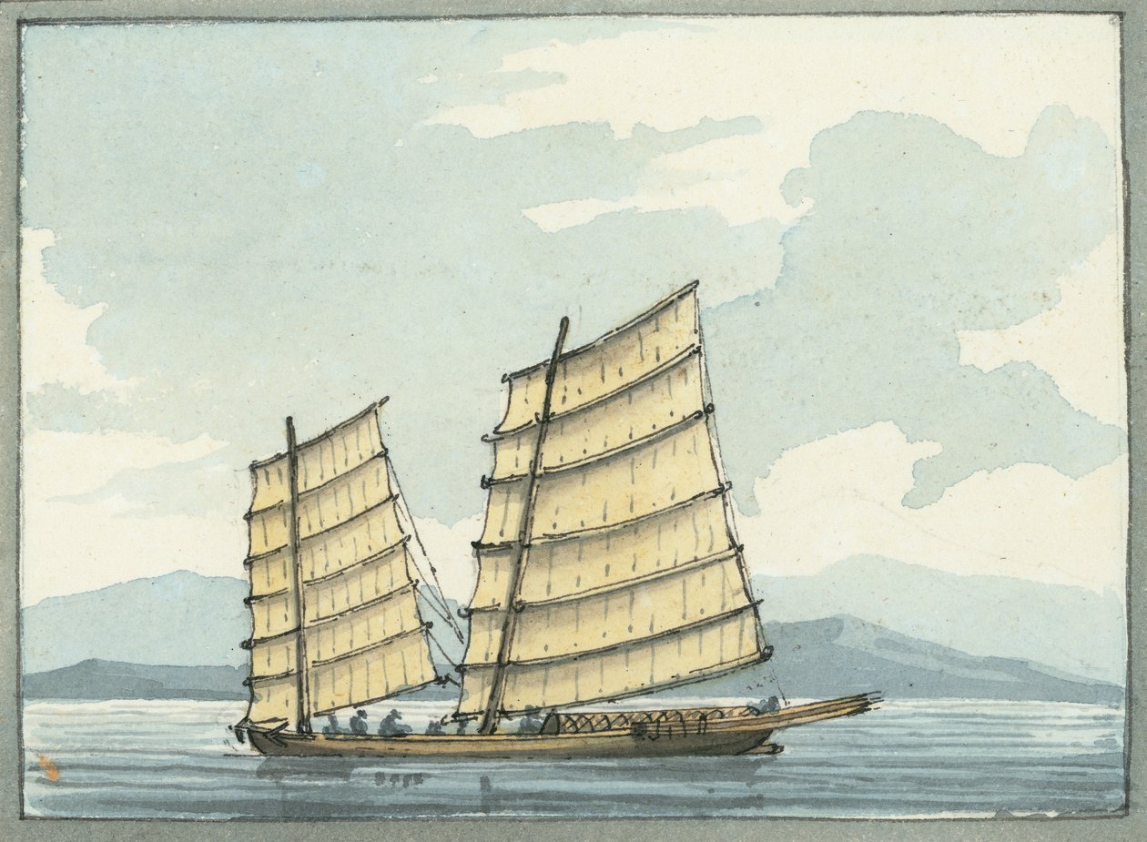 Bateau pilote chinois de Macao - William Ffarington