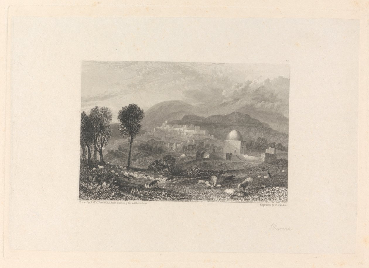 Ramah et la tombe de Rachel - William Finden