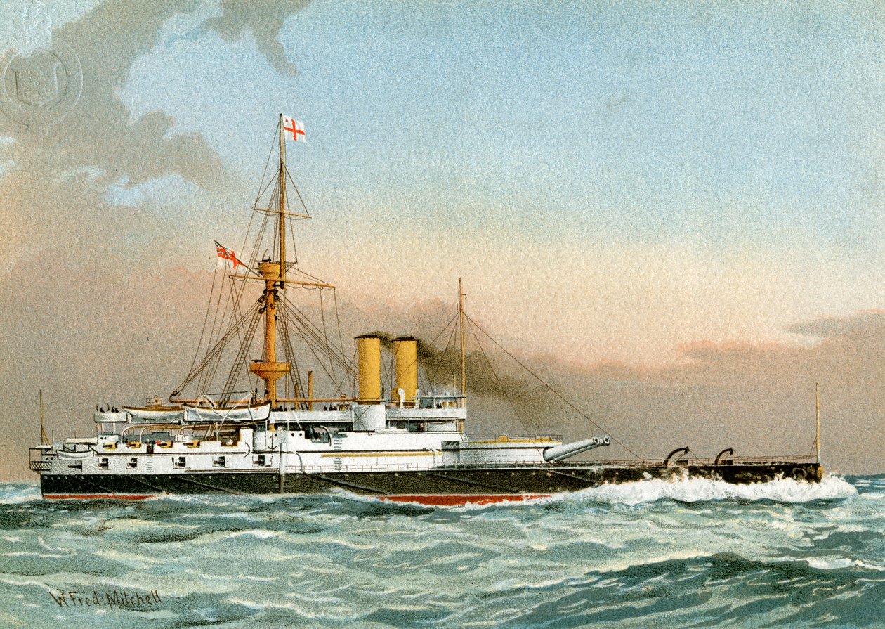 HMS Victoria, cuirassé de 1ère classe de la Royal Navy - William Frederick Mitchell