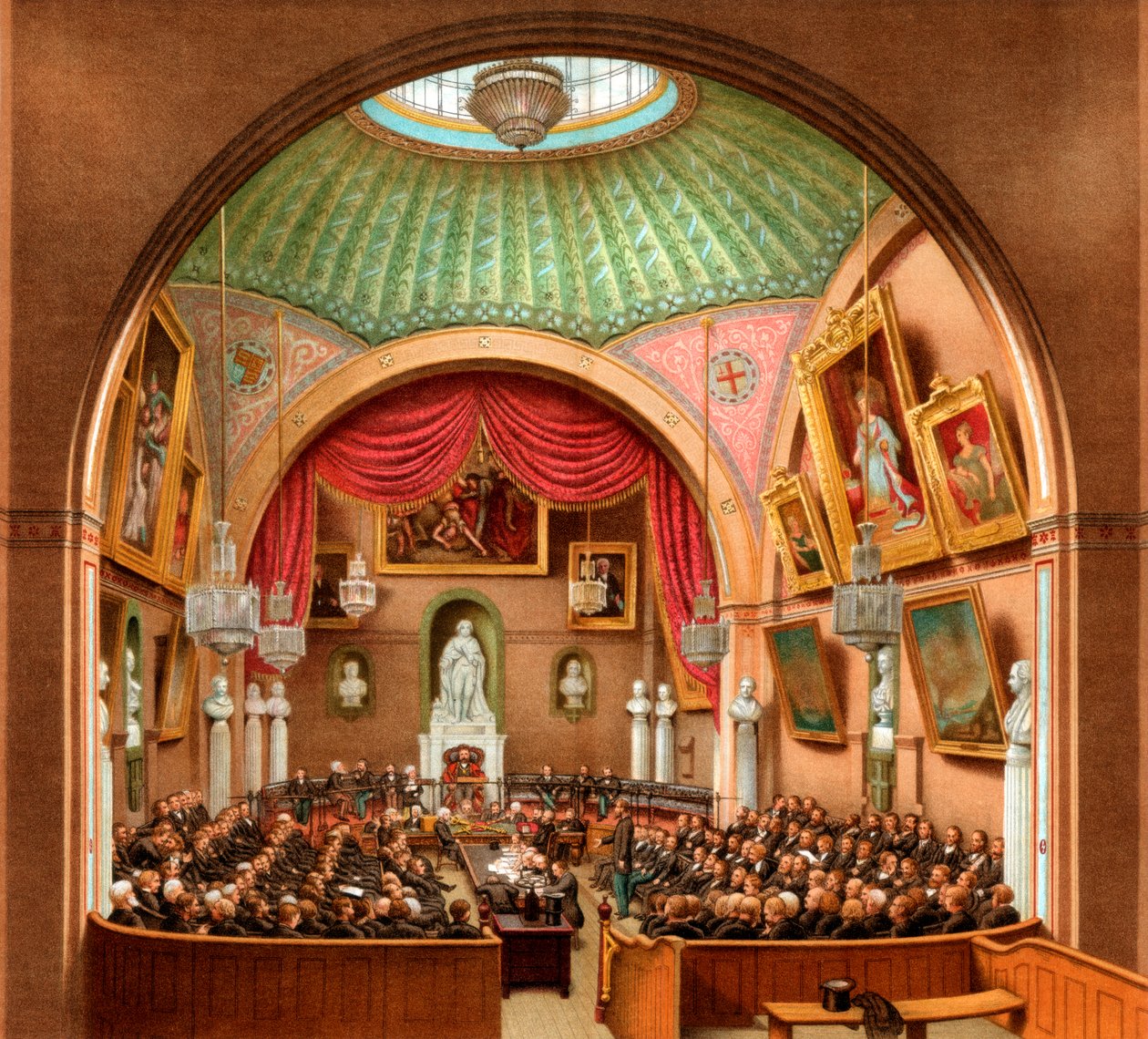 Salle du conseil, Guildhall, Londres, 1886 - William Griggs