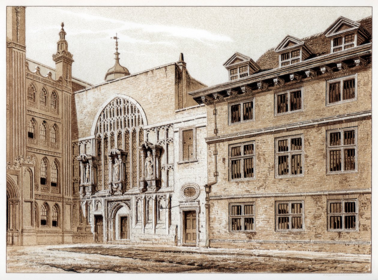 Façade ouest de la chapelle Guildhall, Londres, 1886 - William Griggs