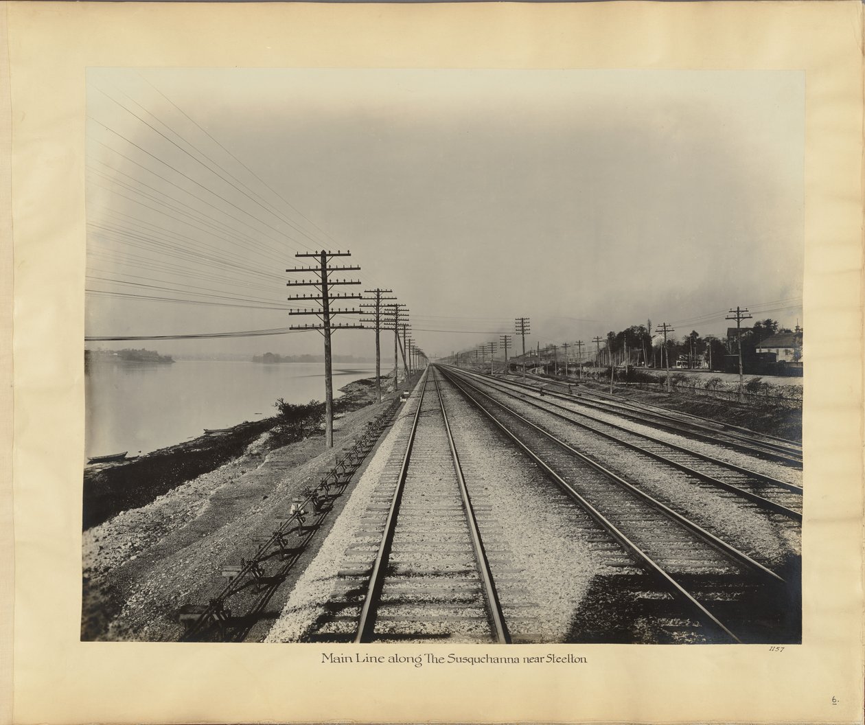 Ligne principale le long de la Susquehanna près de Steelton - William H. Rau